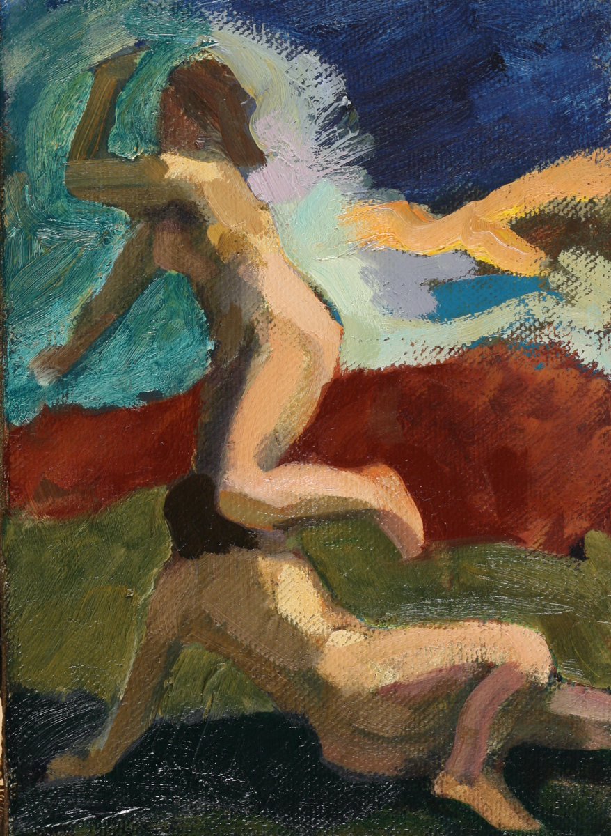 Untitled; oil on canvas, 30 x 25 cm, 2018