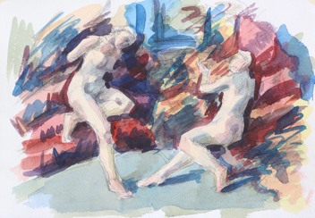 untitled; watercolor, 30 x 42 cm, 2019