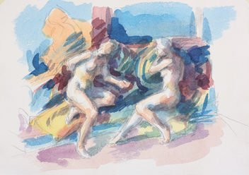 untitled; watercolor, 30 x 42 cm, 2019