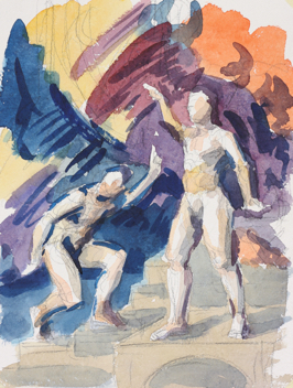 untitled; watercolor, 42 x 30 cm, 2019