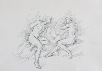 untitled; graphite on paper, 30 x 42 cm, 2017