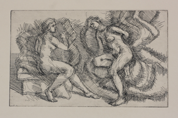 Alcina; etching, 12 x 20 cm, 2017
